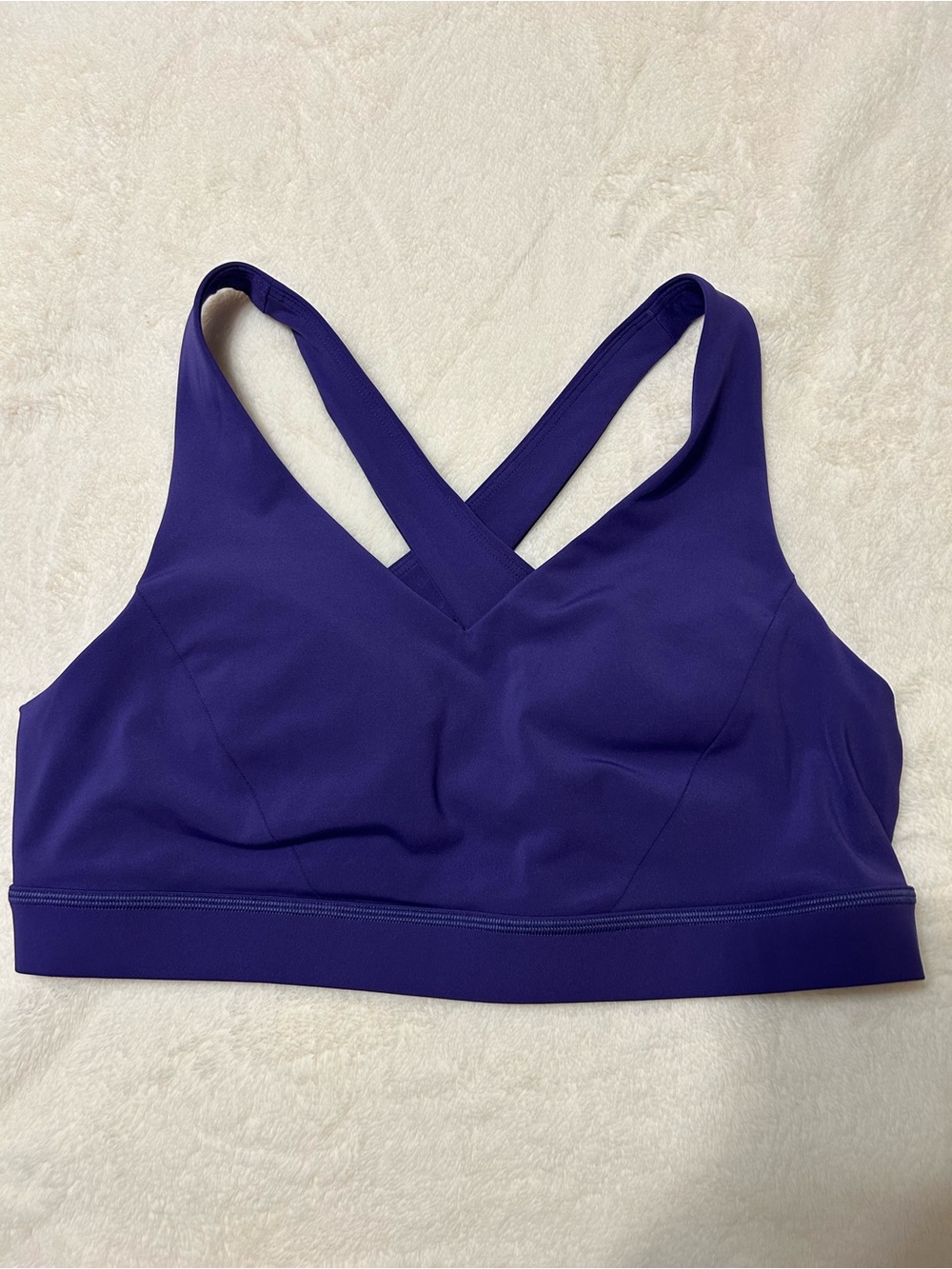 lululemon athletica Deep Purple Cross-Back V-Neck Sports Bra